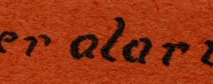 Handschriftliche Aufschrift 'Fliegeralarm!' auf rotem Untergrund