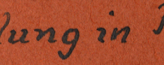 Dachziegel in Paillac - Beschriftung auf Archivmaterial