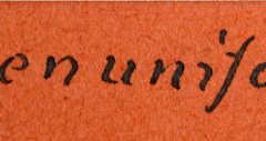 Beschriftetes Textilstück mit Aufschrift 'Tropenuniform'