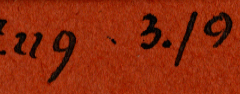 Archivierungskennzeichnung mit Datumsvermerk 3/1923