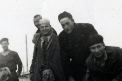 Gruppe von M?nnern in Winterkleidung, Gruppenfoto