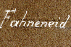 Beschriftung 'Fahneneid' auf Textilmaterial