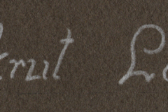 Handschriftliche Beschriftung 'Rekruit Lang'