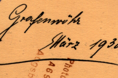 Handschriftliche Beschriftung auf Fotorückseite: Gräfenworth, März 1938