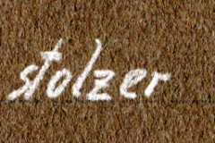 Ein solzer Vogel ? Handschriftliche Beschriftung auf Textil
