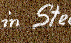 Handschriftliche Beschriftung '88 in Stellung'