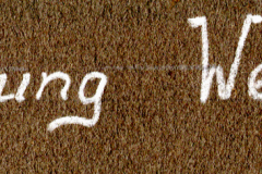 Beschriftung 'Richtung Westwall' auf Archivmaterial