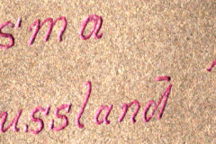 Archivnotiz mit Ortsangabe Russland und Jahreszahl 1942