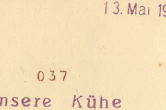 Archivierungskennzeichnung mit Datum 13. Mai 1943