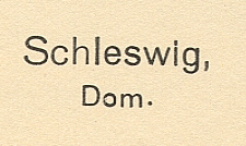 Schleswig Dom - Beschriftete Fotografie