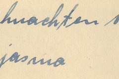 Handschriftliche Notiz: Weihnachten 1943 in Ujasma