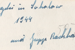 Handschriftliche Bildunterschrift: Bugaku in Sahalau 1944