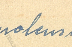 Handschriftliche Unterschrift, unleserlich